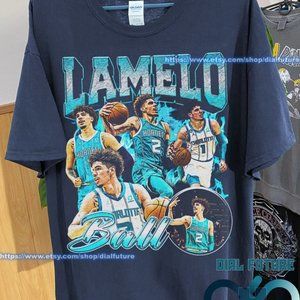 Vintage 90s Basketball Bootleg Style T-shirt, Lamelo Ball Graphic Tee, Lamelo Ba